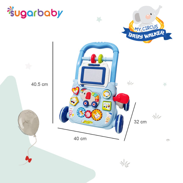 Sugar Baby My Circus Push Walker (Baby Walker)/ Mainan Dorong Bayi/Sugar Baby Mini Car Walker