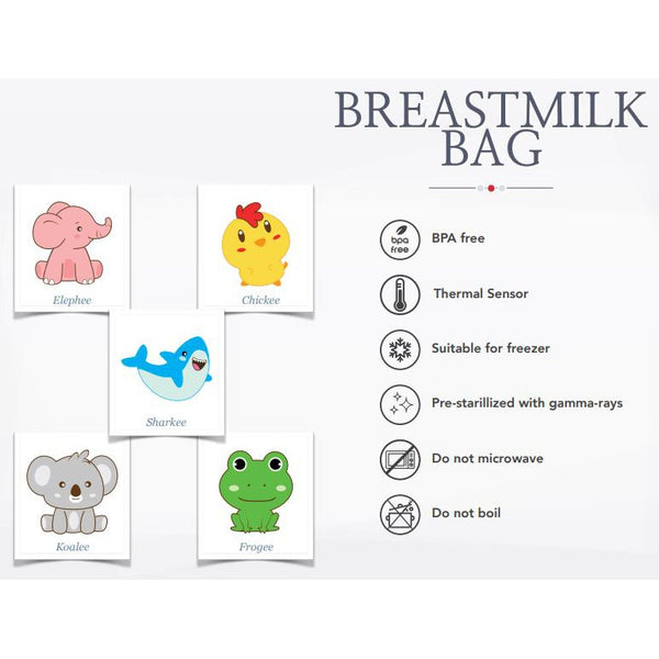 BERDEE Breast Milk Storage Bags Kantung Kantong ASI 100ml isi 30 Bags