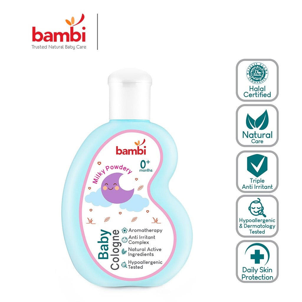Bambi Baby Cologne 100ml - Parfum Bayi Kulit Normal - Sensitif