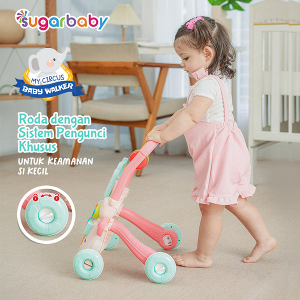Sugar Baby My Circus Push Walker (Baby Walker)/ Mainan Dorong Bayi/Sugar Baby Mini Car Walker