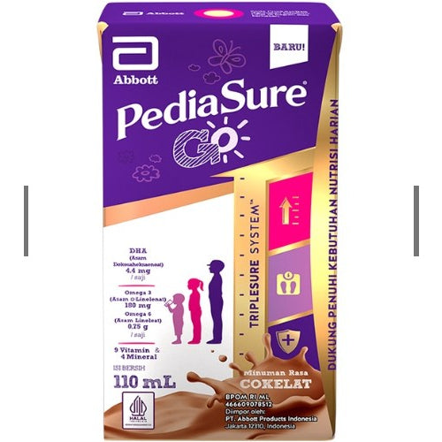 Pediasure Go 110 ml Susu UHT Pediasure Vanila / Coklat