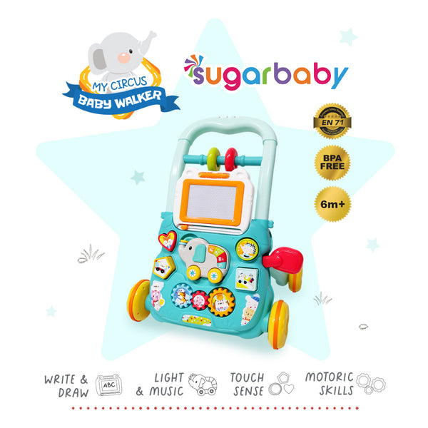 Sugar Baby My Circus Push Walker (Baby Walker)/ Mainan Dorong Bayi/Sugar Baby Mini Car Walker