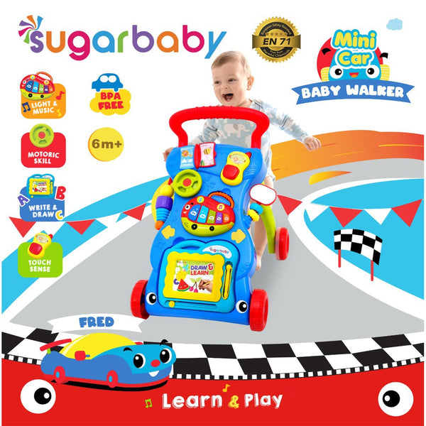 SUGARBABY Mini Car Push Walker / Baby Walker / Alat Bantu Jalan Bayi