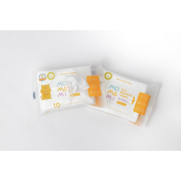 Momami Anti Bacterial Wipes / Tisue Basah (10 / 30 /60 Lembar)