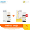 Interlac Probiotik Drops Isi 5ml / Menjaga Kesehatan Saluran Pencernaan