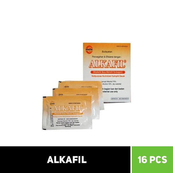 Alkafil - Alkoholik kasa hidrofil / 16 Sachet Kasa