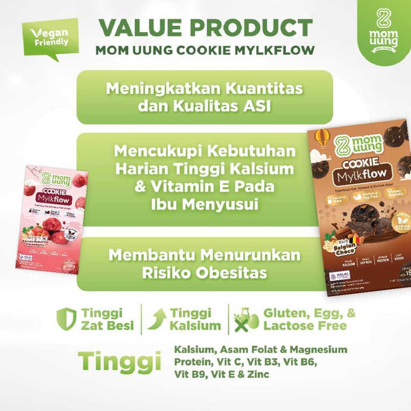 MOM UUNG Cookie Mylkflow Rich Belgian Chocolate new formula / Korean redvelvet strawberry