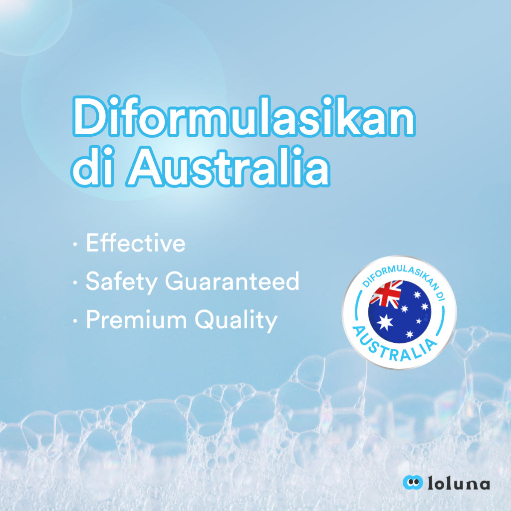 LOLUNA Head to Toe Baby Wash 5x Ceramide 100ml - Sabun Sampo Mandi Perawatan Kulit Bayi dan Anak