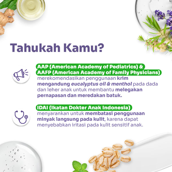 Expert Care Calming Rub Cream 50G / Aroma Telon & Lavender / Kuatkan Imun Legakan Napas Redakan Kembung