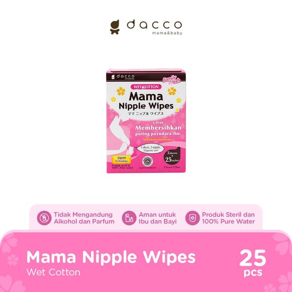 Dacco Mama Nipple Wipes (25 Sachet x 2 Sheets)