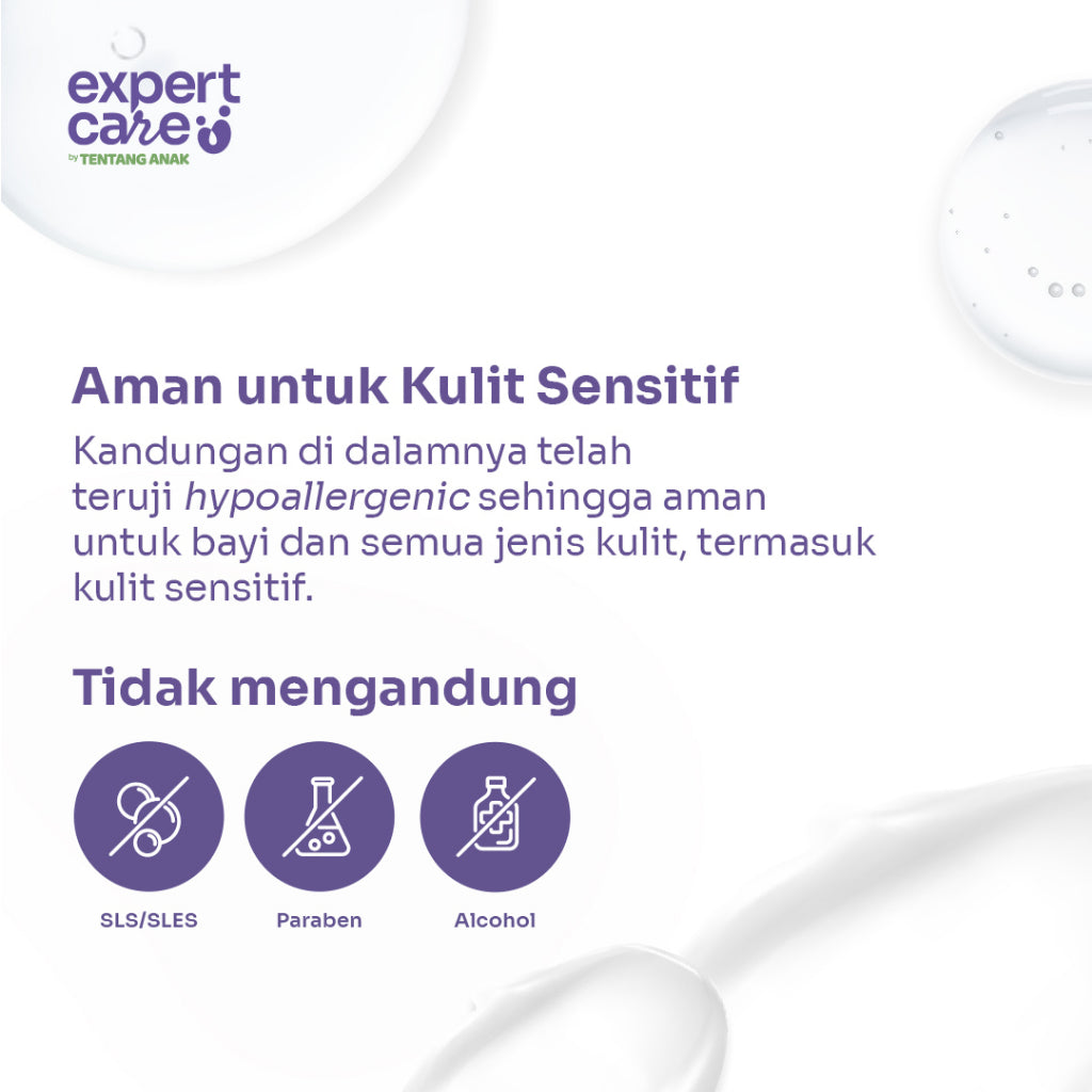 Expert Care 2in1 Wash with Colloidal Oatmeal 250ml / Sabun Sampo Bayi Anak Kulit Sensitif