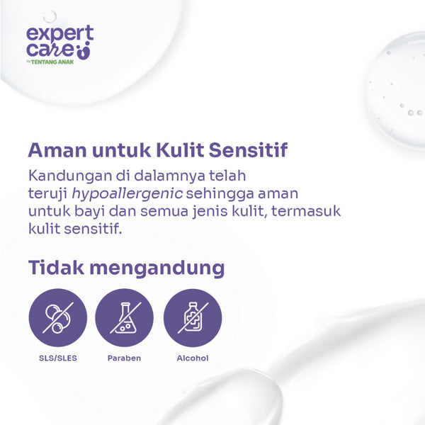 Expert Care 2in1 Wash with Colloidal Oatmeal 250ml / Sabun Sampo Bayi Anak Kulit Sensitif