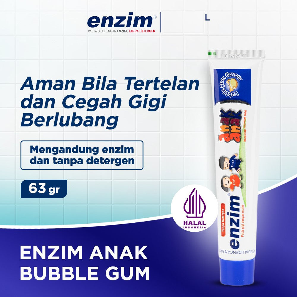 ENZIM Tooth paste / Pasta gigi anak Tanpa detergen 63GR