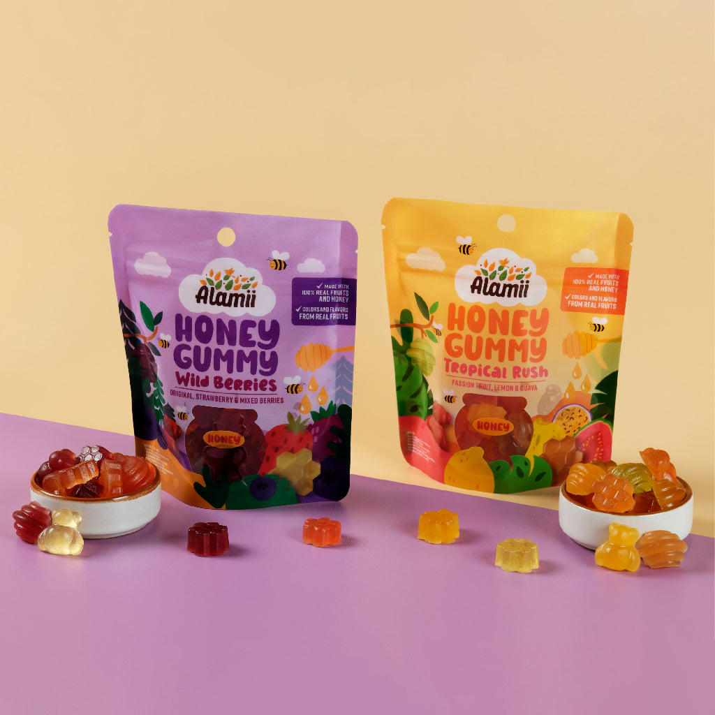 Alamii Honey Gummy Tropical Rush / Wild Berries 40g