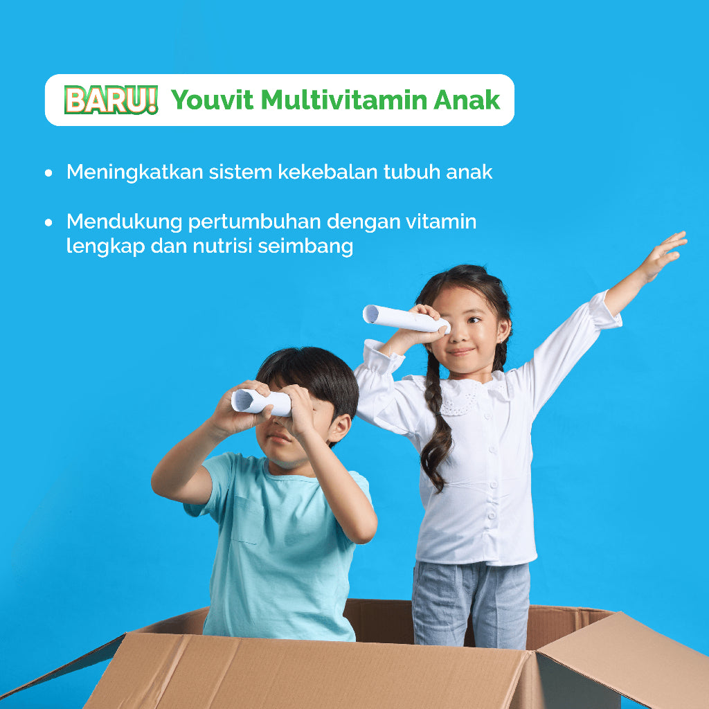 Multivitamin Gummy Anak untuk Tumbuh Kembang Youvit Multivitamin Anak 7 Hari dengan Vitamin C, Vitamin D, Zink,