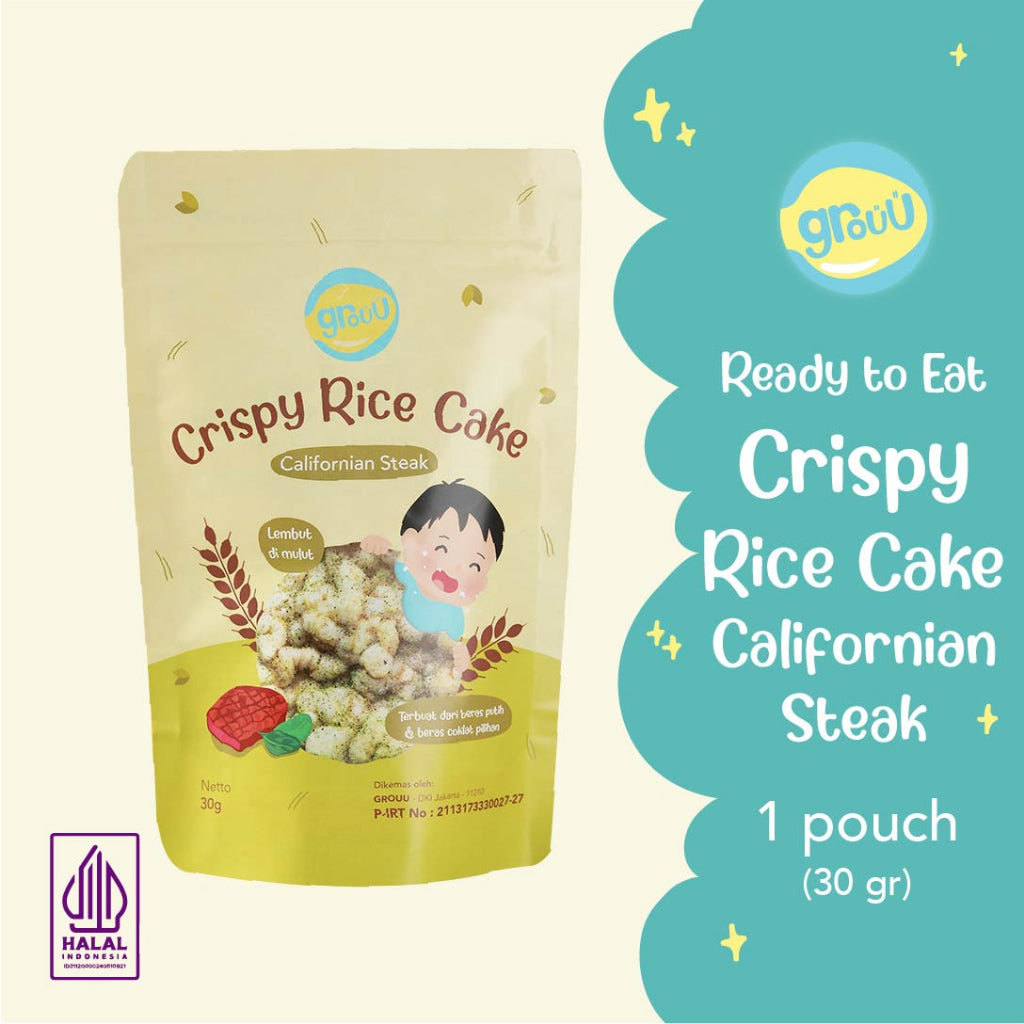 Grouu Crispy Rice Cake - Cemilan Anak NO MSG - HALAL