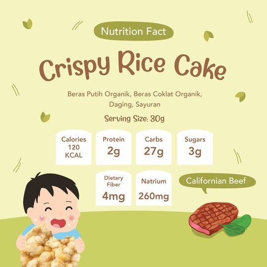 Grouu Crispy Rice Cake - Cemilan Anak NO MSG - HALAL