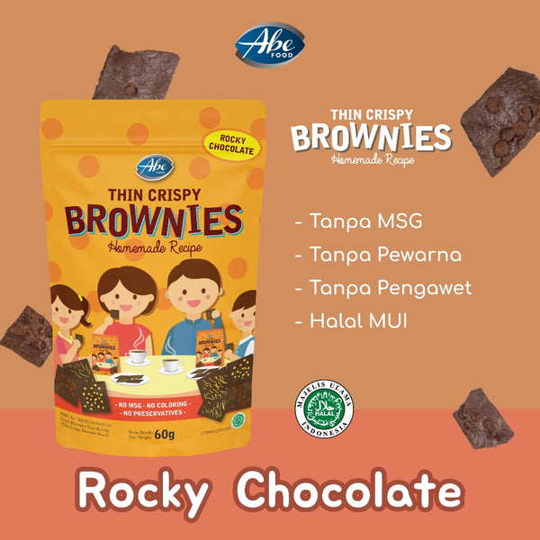 Abe Food Thin Crispy Brownies/ Biskuit Anak Sehat/ Makanan Ringan Anak