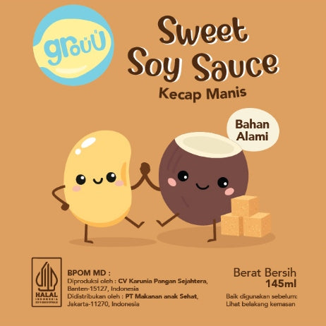 Grouu - Cooking Sauces - Soy Sauce, Kecap MPASI Organik, Bumbu MPASI NO MSG
