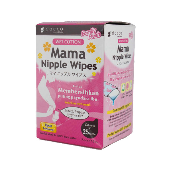 Dacco Mama Nipple Wipes (25 Sachet x 2 Sheets)