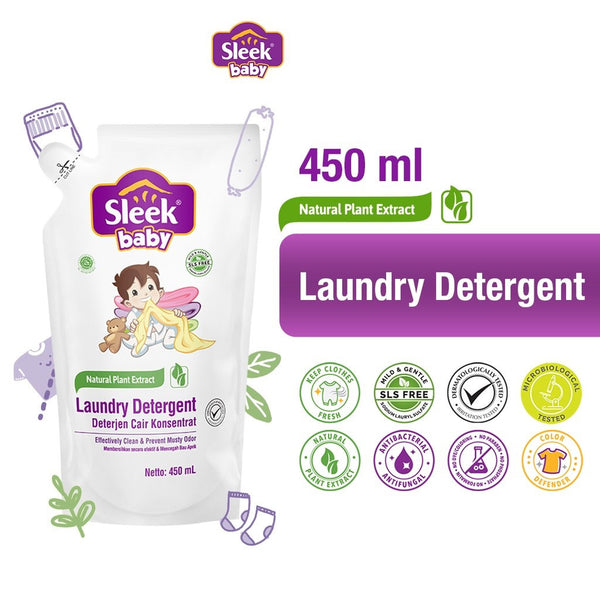 Sleek Baby Laundry Detergent Concentrate Refill - 450ml