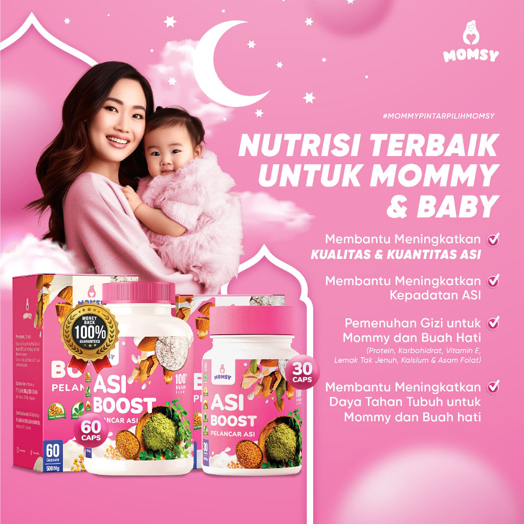 MOMSY Asi Booster Pelancar ASI 30/60 kapsul BPOM & Halal