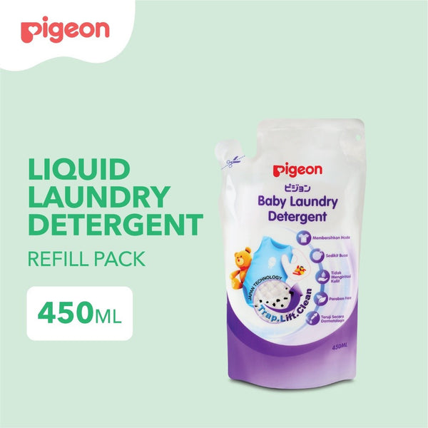 Pigeon Liquid Laundry Detergent 450ml Refill - Detergent Pakaian Bayi