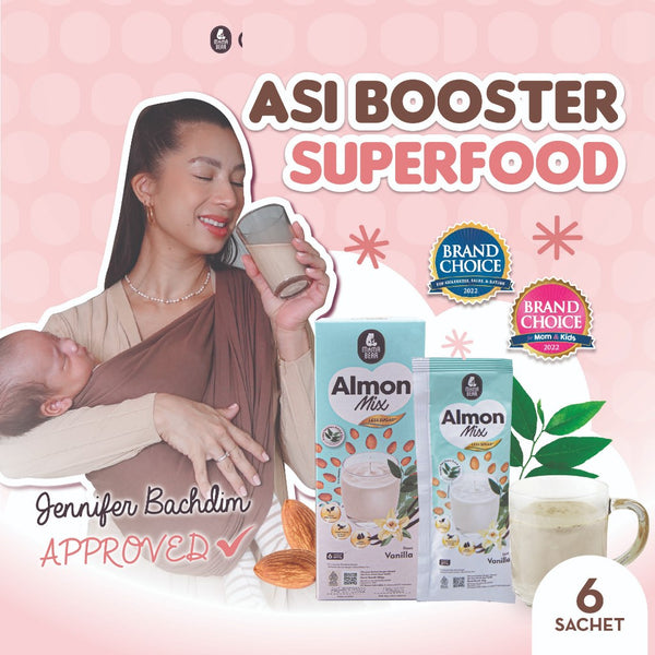 MamaBear AlmonMix Less Sugar  180G / ASI Booster Pelancar Peningkat Produksi ASI