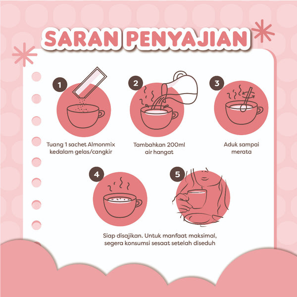 MamaBear AlmonMix Less Sugar  180G / ASI Booster Pelancar Peningkat Produksi ASI