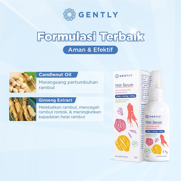 GENTLY Hair Serum - Serum Penumbuh & Penyubur Rambut Bayi dan Anak