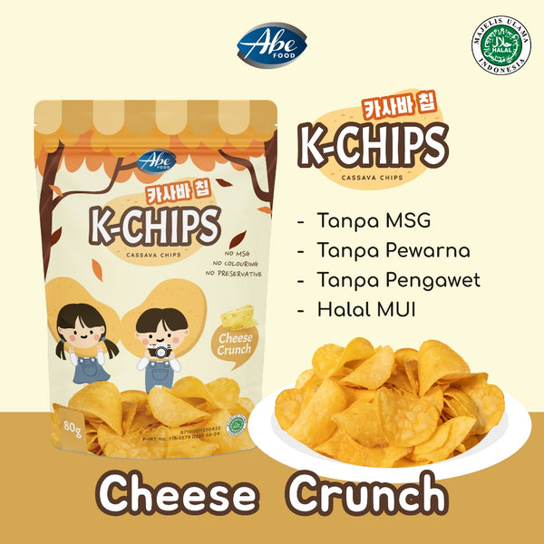 Abe Food K-Chips Snack Anak 80G / Cemilan Kripik Sehat  No MSG