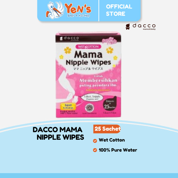 Dacco Mama Nipple Wipes (25 Sachet x 2 Sheets)