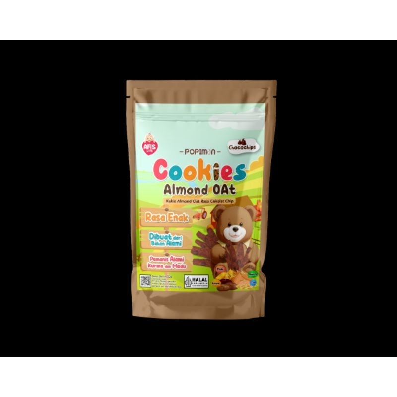 Popimon Kukis Almond Oat dengan Kurma dan Madu 50g
