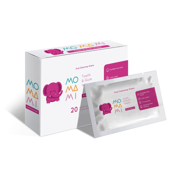 Momami Tooth & Gum Wipes /Tisu Basah Gigi & Gusi Bayi (20 Lembar)