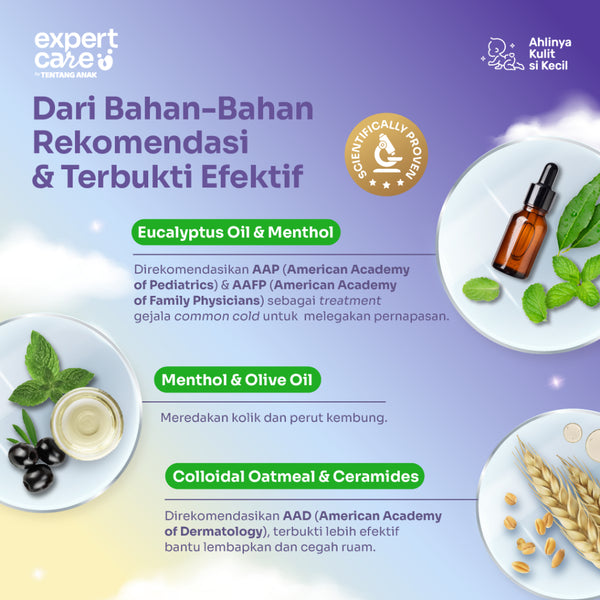 Expert Care Calming Rub Cream 50G / Aroma Telon & Lavender / Kuatkan Imun Legakan Napas Redakan Kembung