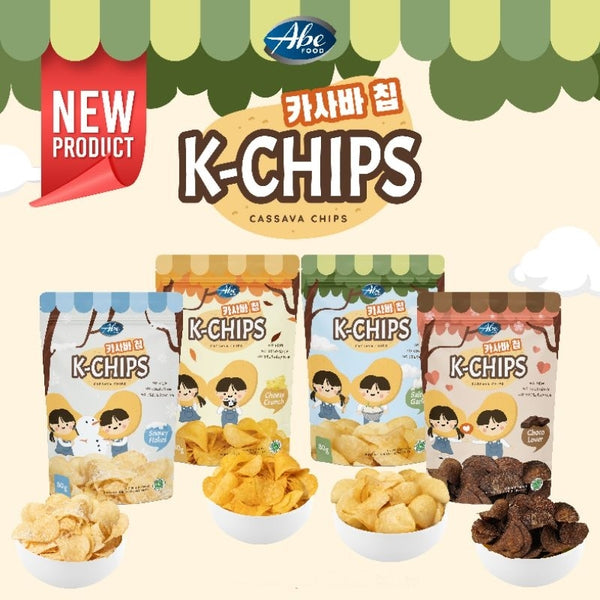 Abe Food K-Chips Snack Anak 80G / Cemilan Kripik Sehat  No MSG