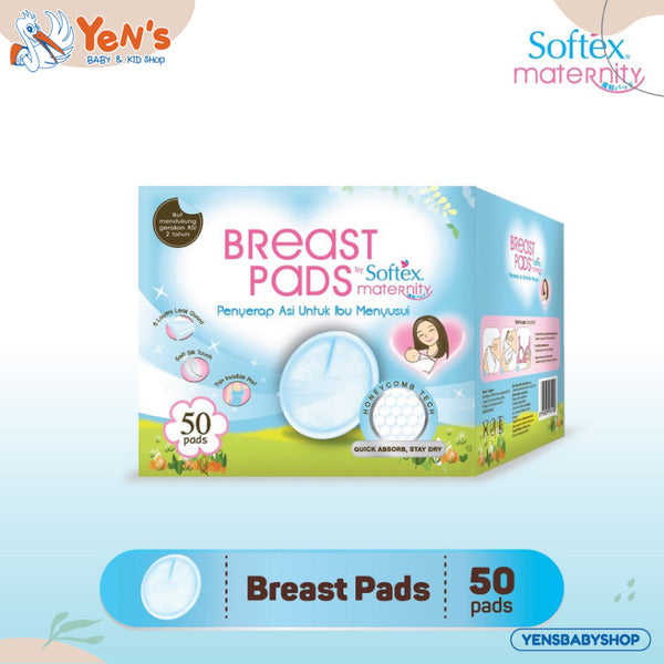 Softex Maternity Breast Pads Honeycomb [50 Pads]