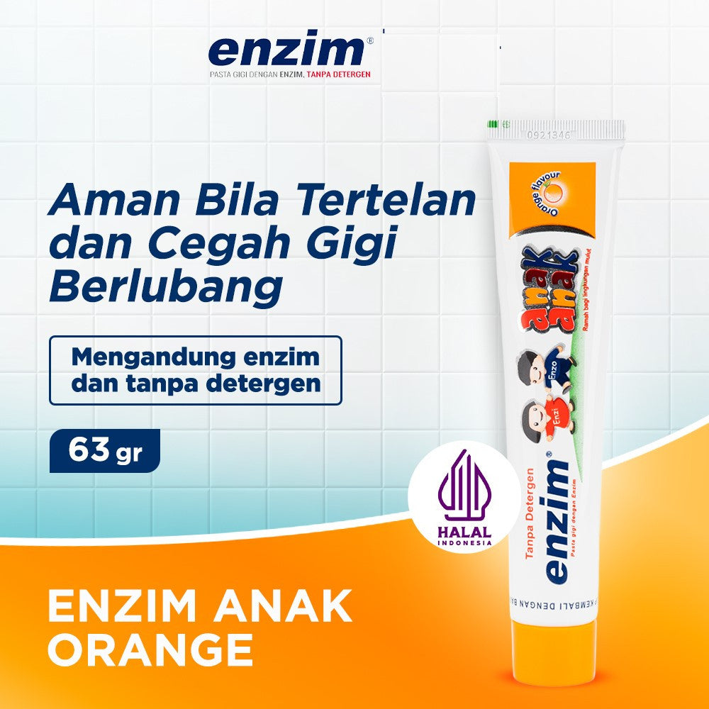 ENZIM Tooth paste / Pasta gigi anak Tanpa detergen 63GR