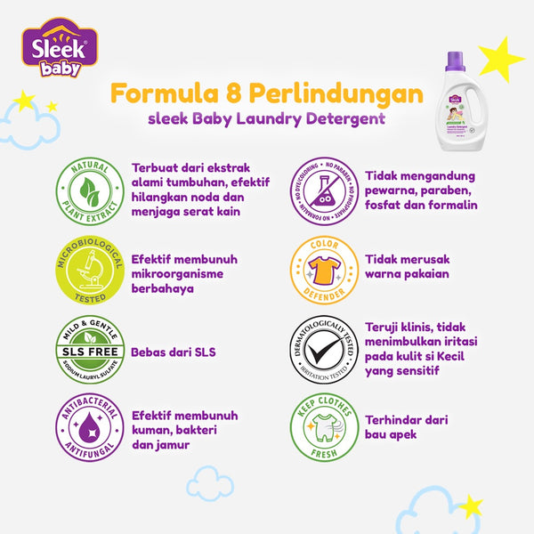 Sleek Baby Laundry Detergent Concentrate 500ml /