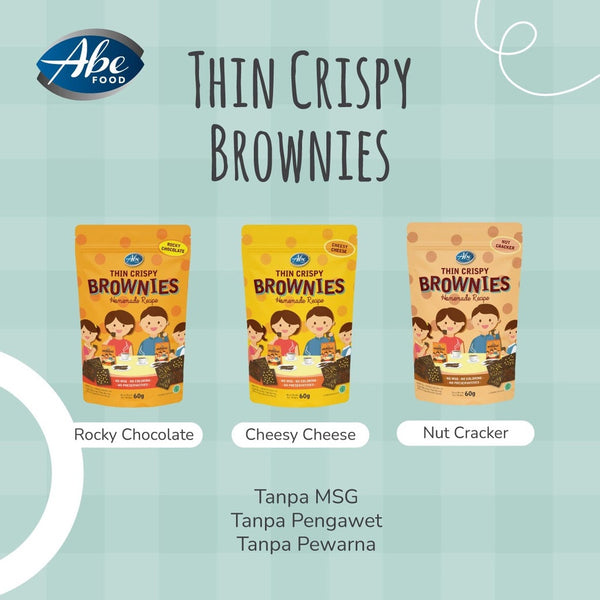 Abe Food Thin Crispy Brownies/ Biskuit Anak Sehat/ Makanan Ringan Anak