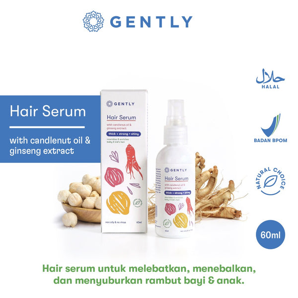 GENTLY Hair Serum - Serum Penumbuh & Penyubur Rambut Bayi dan Anak