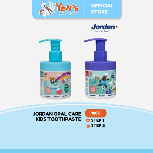 Jordan Oral Care Kids Toothpaste STEP 1 / STEP 2 - Pata gigi anak 188G
