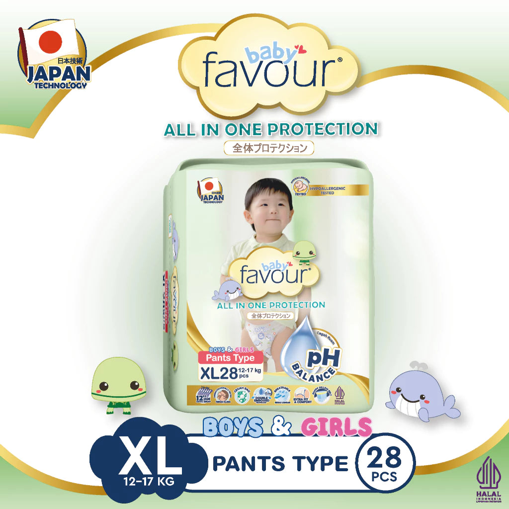Baby Favour Diaper Premium size M28 / L28 / XL28 - Popok bayi sekali pakai