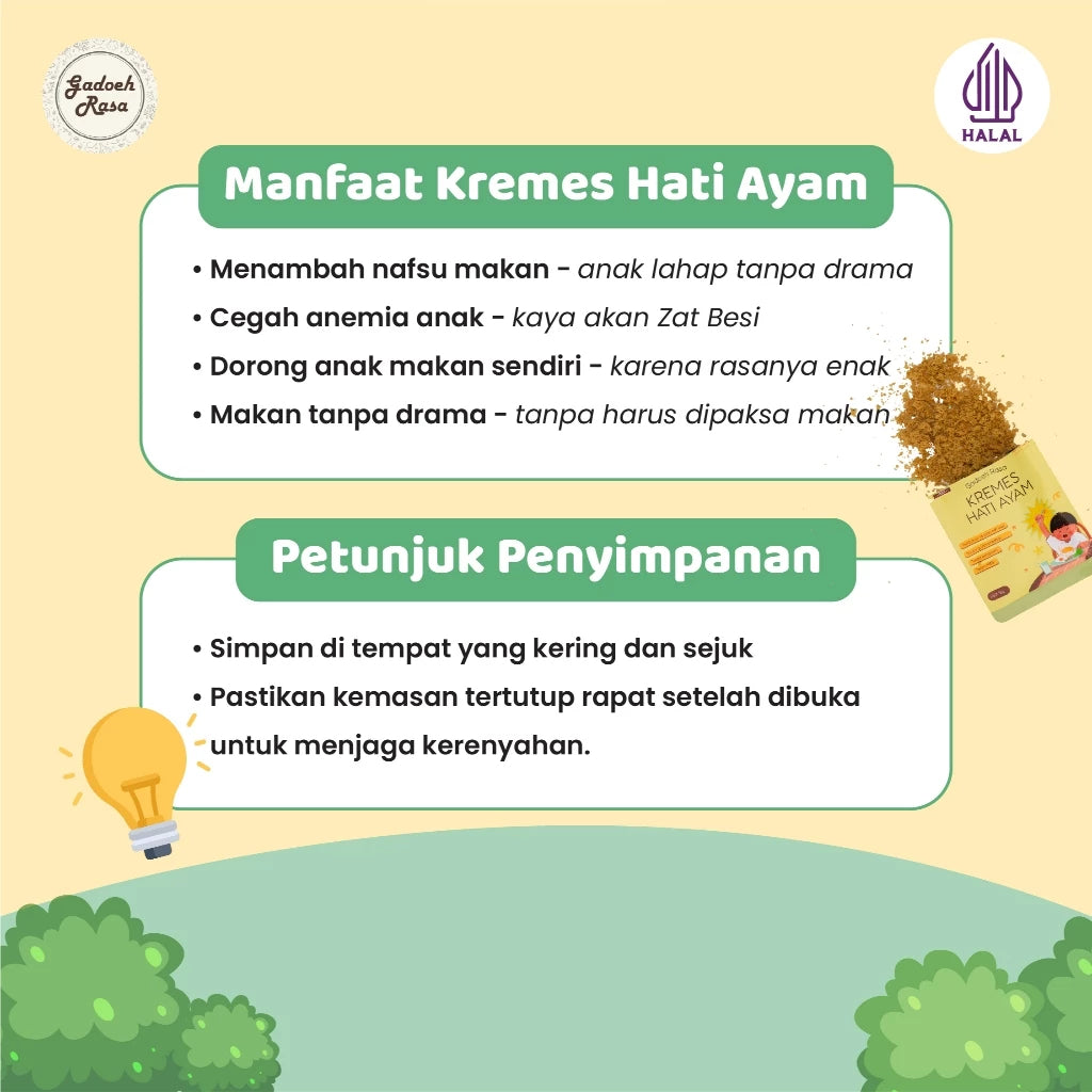 Gadoeh Rasa Kremes Hati Ayam Refill Pouch Tanpa MSG