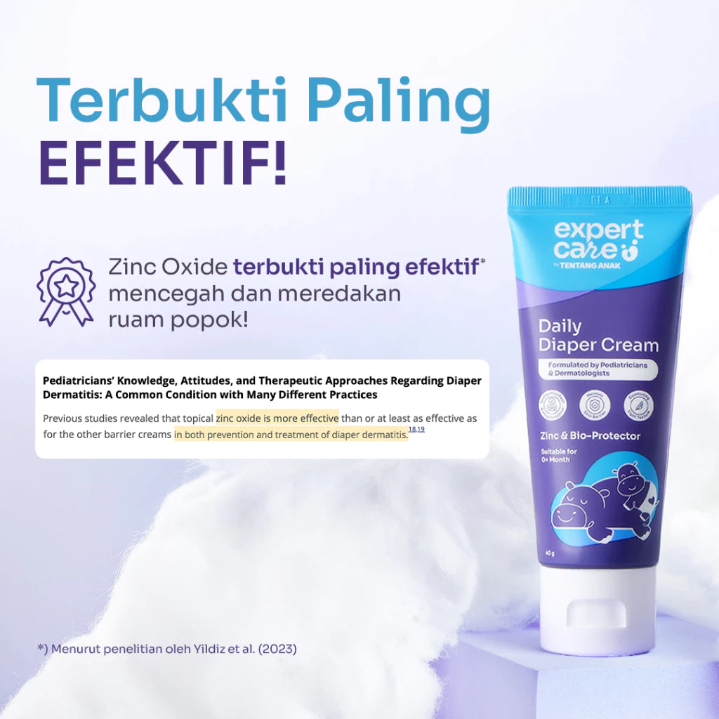 Diaper Rash Cream - Expert Care Daily Diaper Cream 40gr - Redakan dan Cegah Ruam Popok