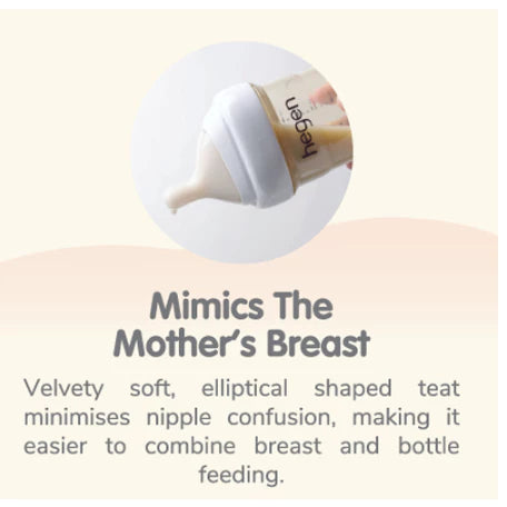 Hegen Teat Medium Flow, 2-Pack (3 to 6 months) BPA FREE / Hegen Teat Fast Flow 6m+