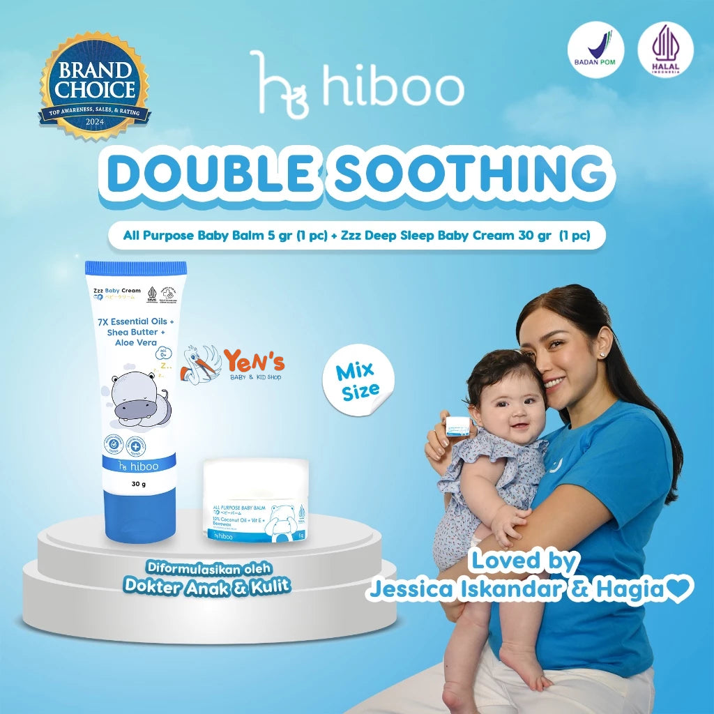 hiboo Special Bundling All Purpose Baby Balm 5g & Zzz Deep Sleep Baby Cream 30g