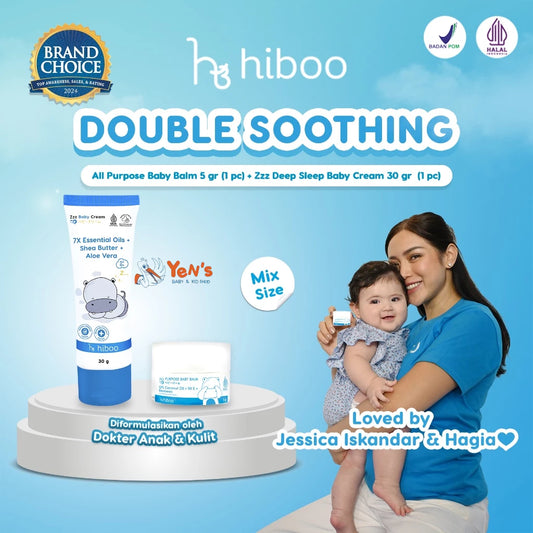 hiboo Special Bundling All Purpose Baby Balm 5g & Zzz Deep Sleep Baby Cream 30g