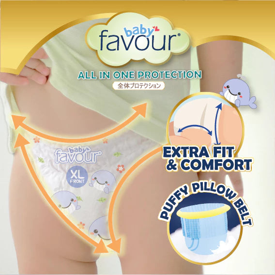 Baby Favour Diaper Premium size M28 / L28 / XL28 - Popok bayi sekali pakai