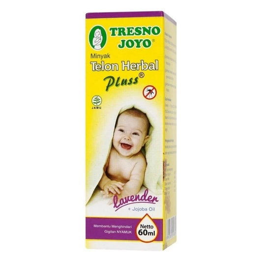 TRESNO JOYO TELON HERBAL PLUSS LAVENDER 60 ML - Minyak Telon TERBARU